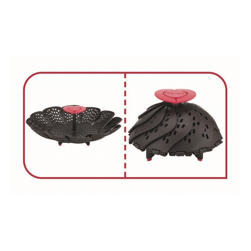 Tefal - Cesto de vapor INGENIO preto/vermelho