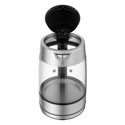 Tefal - Chaleira GLASS 1,7 l  2200W/230V cromado mate