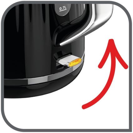 Tefal - Chaleira LOFT 1,7 l 2400W/230V preto