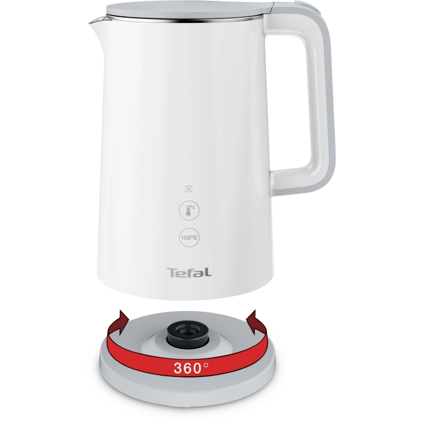 Tefal - Chaleira SENSE 1,5 l 1800W/230V branco