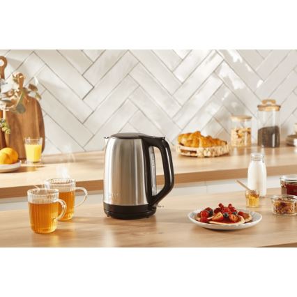 Tefal - Chaleira SUBITO 1,7l 2400W/230V aço inoxidável/preto