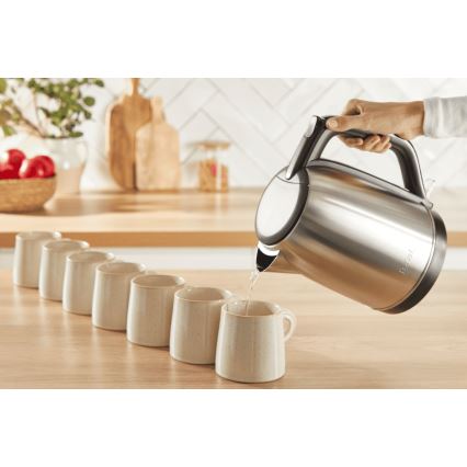 Tefal - Chaleira SUBITO 1,7l 2400W/230V aço inoxidável/preto