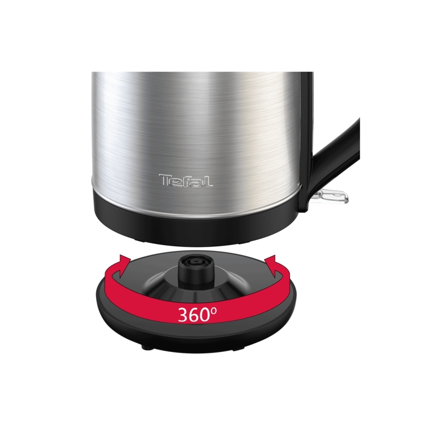 Tefal - Chaleira SUBITO 1,7l 2400W/230V aço inoxidável/preto