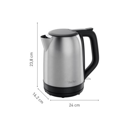 Tefal - Chaleira SUBITO 1,7l 2400W/230V aço inoxidável/preto