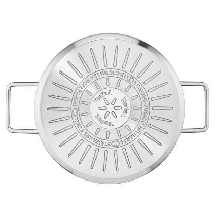 Tefal - Conjunto de 10 panelas NORDICA em aço inoxidável