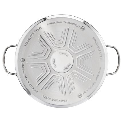 Tefal - Conjunto de 10 peças de panelas DAILY COOK em aço inoxidável