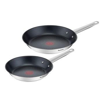 Tefal - Conjunto de 2 frigideiras COOK EAT 24/28 cm