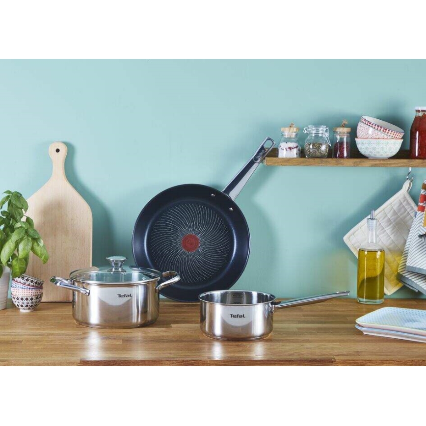 Tefal - Conjunto de 2 frigideiras COOK EAT 24/28 cm