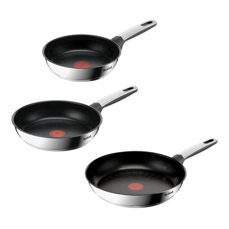 Tefal - Conjunto de 3 frigideiras EMOTION+