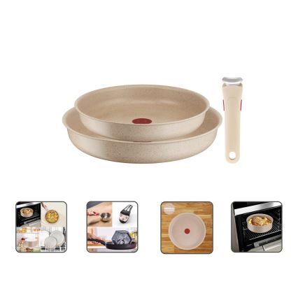 Tefal - Conjunto de 3 frigideiras INGENIO DELIGHT