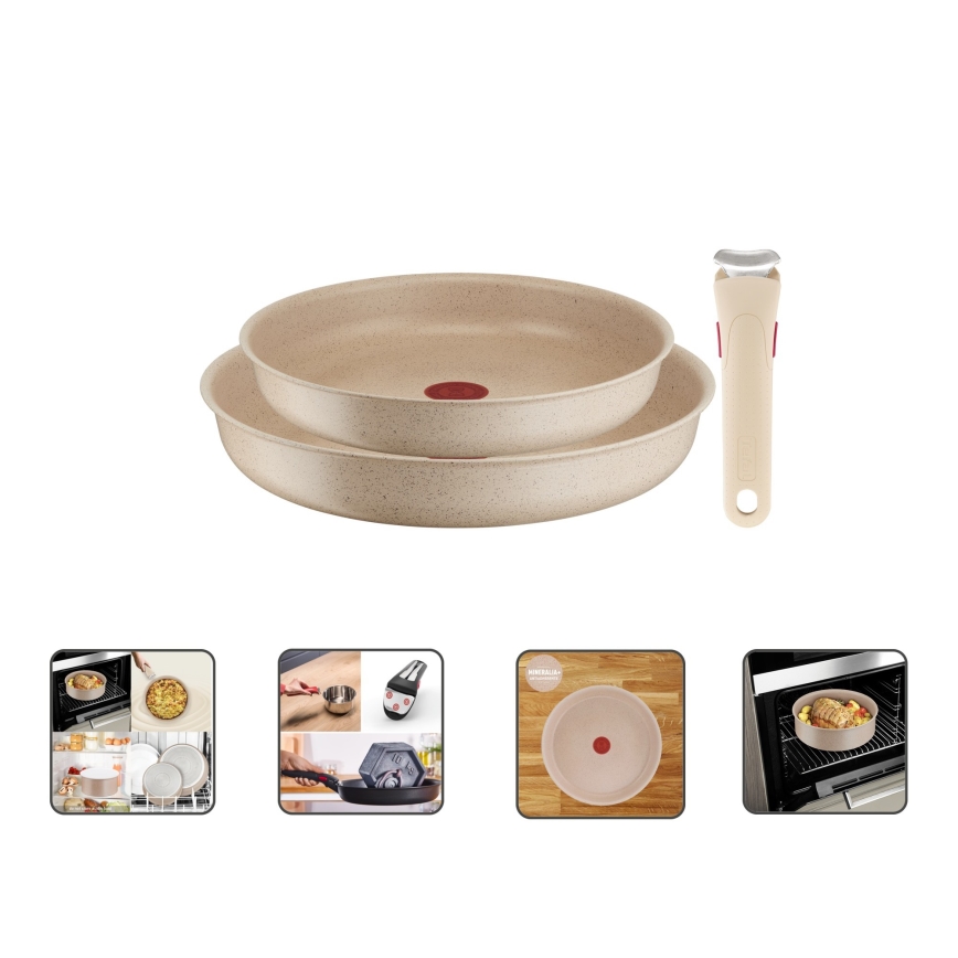 Tefal - Conjunto de 3 frigideiras INGENIO DELIGHT