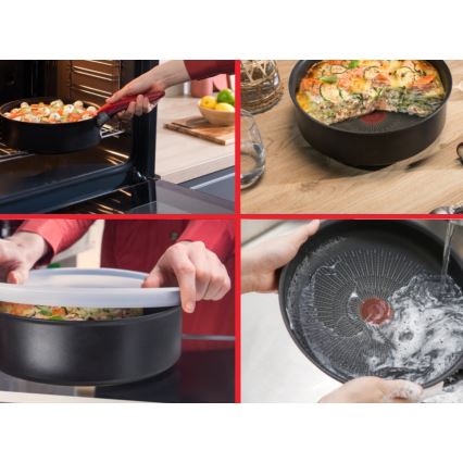 Tefal - Conjunto de 3 frigideiras INGENIO SO'LIGHT