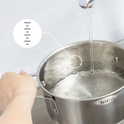 Tefal - Conjunto de 3 panelas DELICIOUS em aço inoxidável