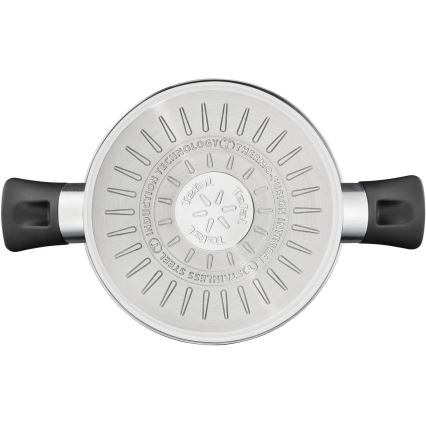 Tefal - Conjunto de 3 panelas DELICIOUS em aço inoxidável