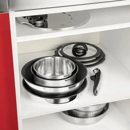 Tefal - Conjunto de 4 peças de panelas INGENIO EMOTION em aço inoxidável
