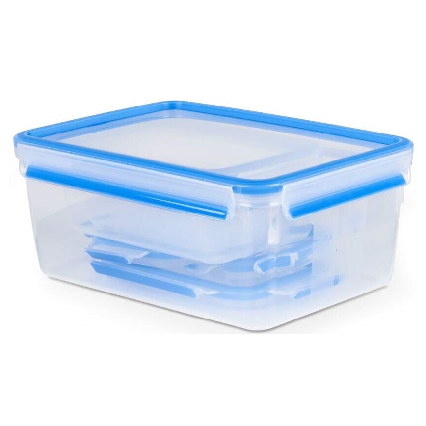 Tefal - Conjunto de 5 recipientes alimentares MASTER SEAL FRESH, azul