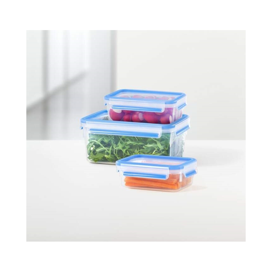 Tefal - Conjunto de 5 recipientes alimentares MASTER SEAL FRESH, azul