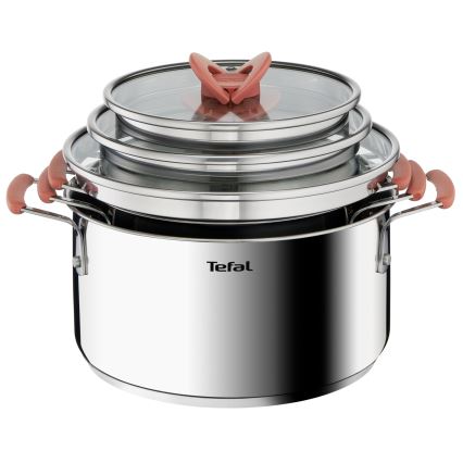 Tefal - Conjunto de 6 panelas OPTI'SPACE