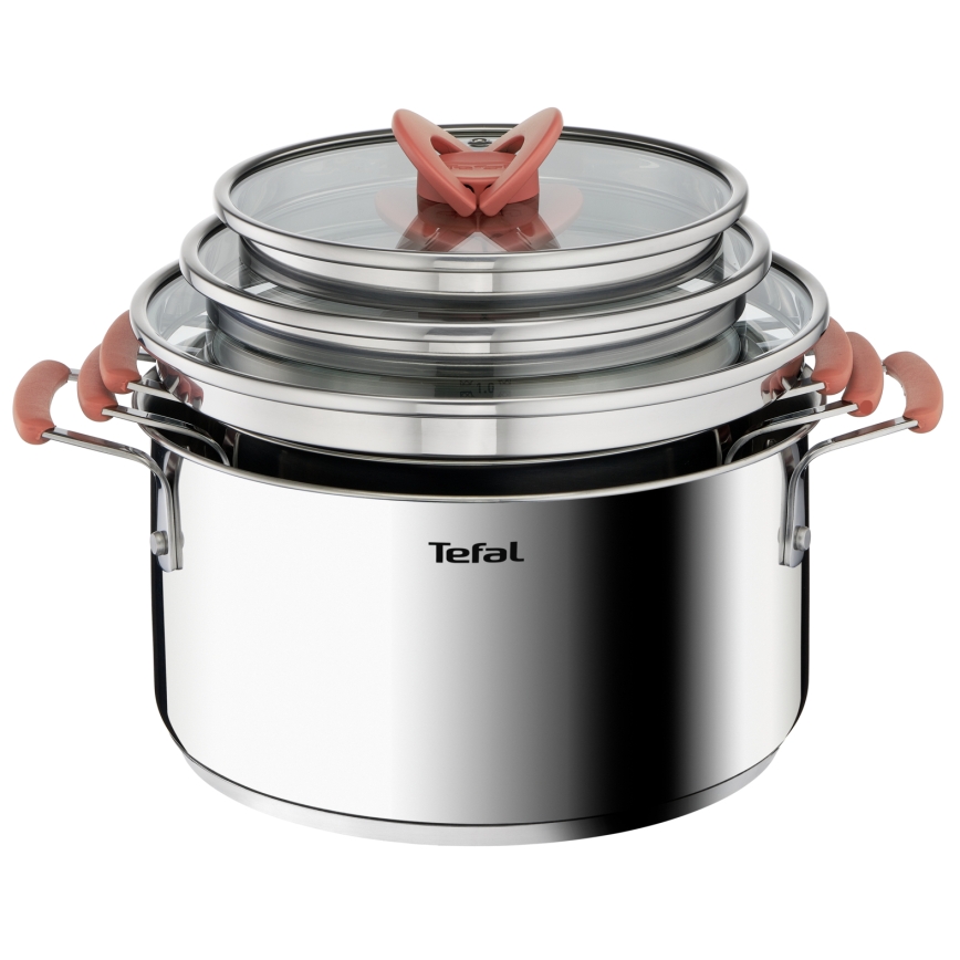 Tefal - Conjunto de 6 panelas OPTI'SPACE