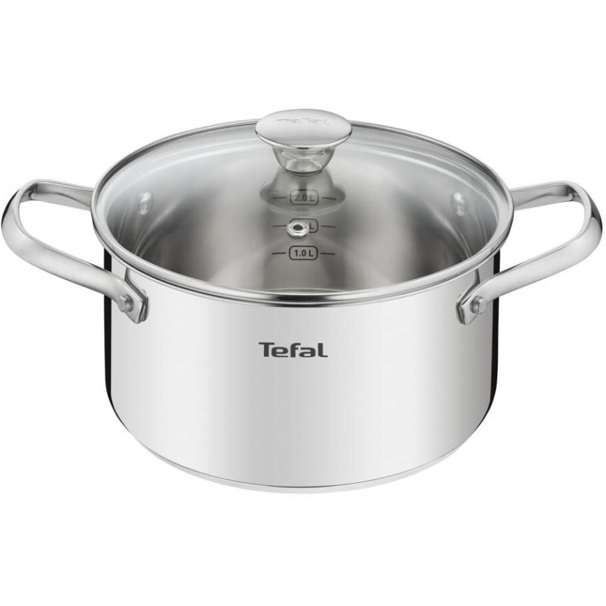 Tefal - Conjunto de utensílios de cozinha 9 peças COOK EAT em aço inoxidável