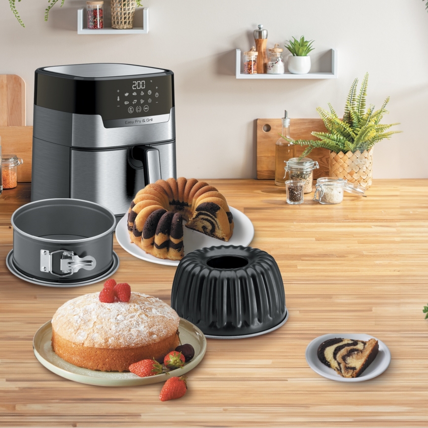 Tefal - Conjunto de formas de assar para fritadeira de ar quente KAISER