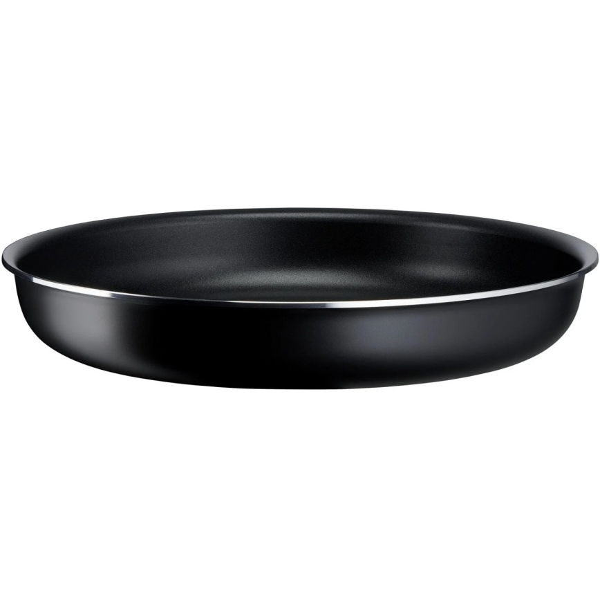Tefal - Conjunto de frigideiras 3 unid. INGENIO EASY COOK & CLEAN BLACK