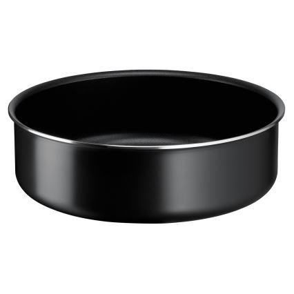 Tefal - Conjunto de frigideiras 3 unid. INGENIO EASY COOK & CLEAN BLACK