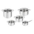 Tefal - Conjunto de panelas 10 pçs COOK EAT aço inoxidável