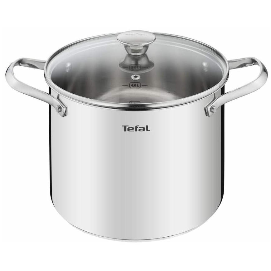 Tefal - Conjunto de panelas 10 pçs COOK EAT aço inoxidável