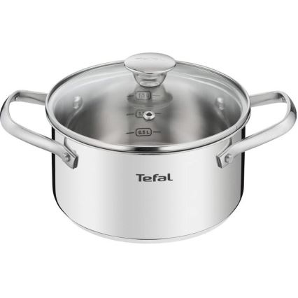 Tefal - Conjunto de panelas 10 pçs COOK EAT aço inoxidável
