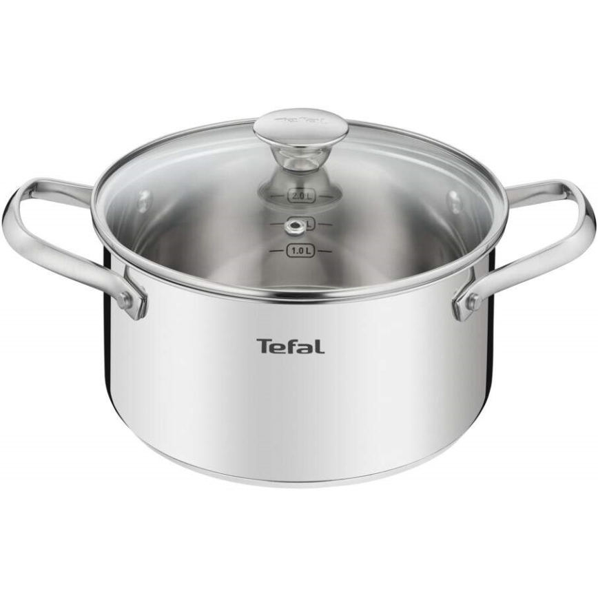 Tefal - Conjunto de panelas 10 pçs COOK EAT aço inoxidável