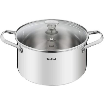 Tefal - Conjunto de panelas 10 pçs COOK EAT aço inoxidável