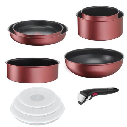 Tefal - Conjunto de panelas 10 peças INGENIO DAILY CHEF, acabamento em cobre