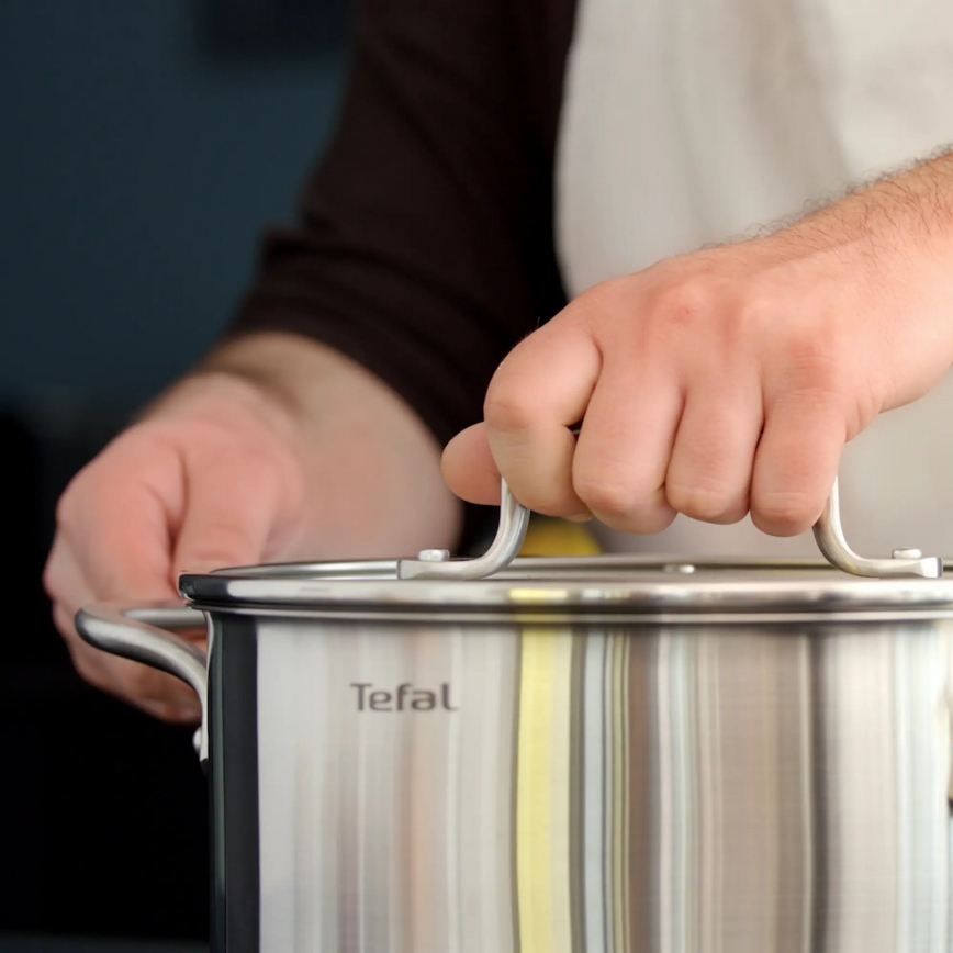 Tefal - Conjunto de panelas 10 unid. VIRTUOSO aço inoxidável