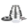 Tefal - Conjunto de panelas 13 peças INGENIO PREFERENCE ON em aço inoxidável