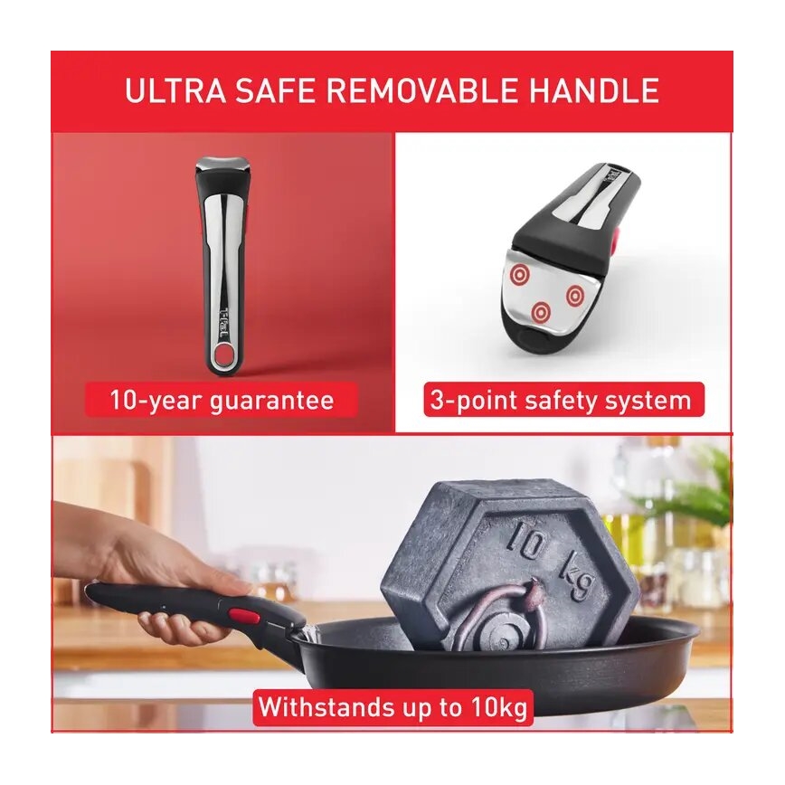 Tefal - Conjunto de panelas 13 peças INGENIO PREFERENCE ON em aço inoxidável