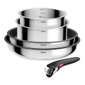 Tefal - Conjunto de panelas 5 peças INGENIO COOK em aço inoxidável