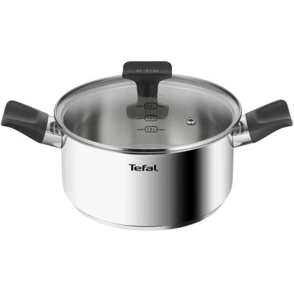 Tefal - Conjunto de panelas 6 pçs DELICIOUS aço inoxidável