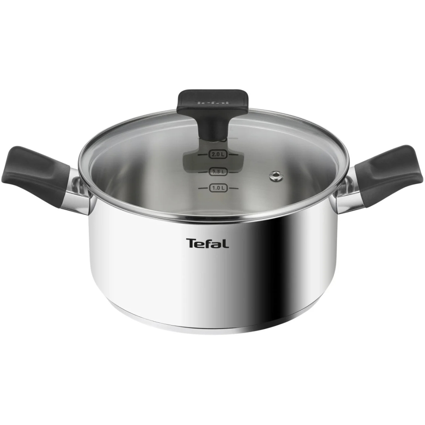 Tefal - Conjunto de panelas 6 pçs DELICIOUS aço inoxidável