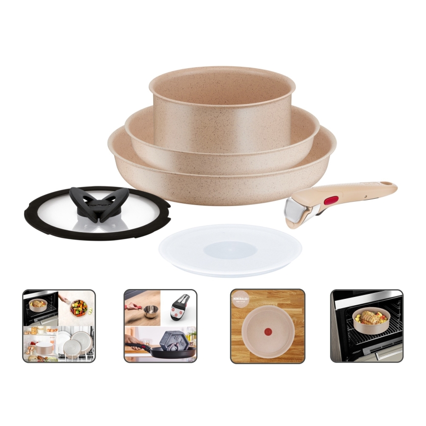 Tefal - Conjunto de panelas 6 peças INGENIO DELIGHT