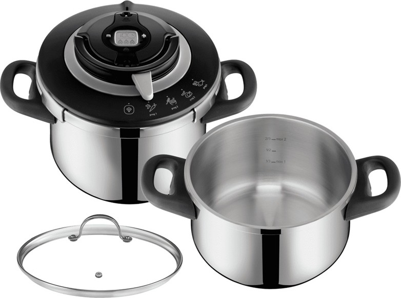 Tefal - Conjunto de panelas de pressão 4,5/6 l CLIPSO+ CHEF