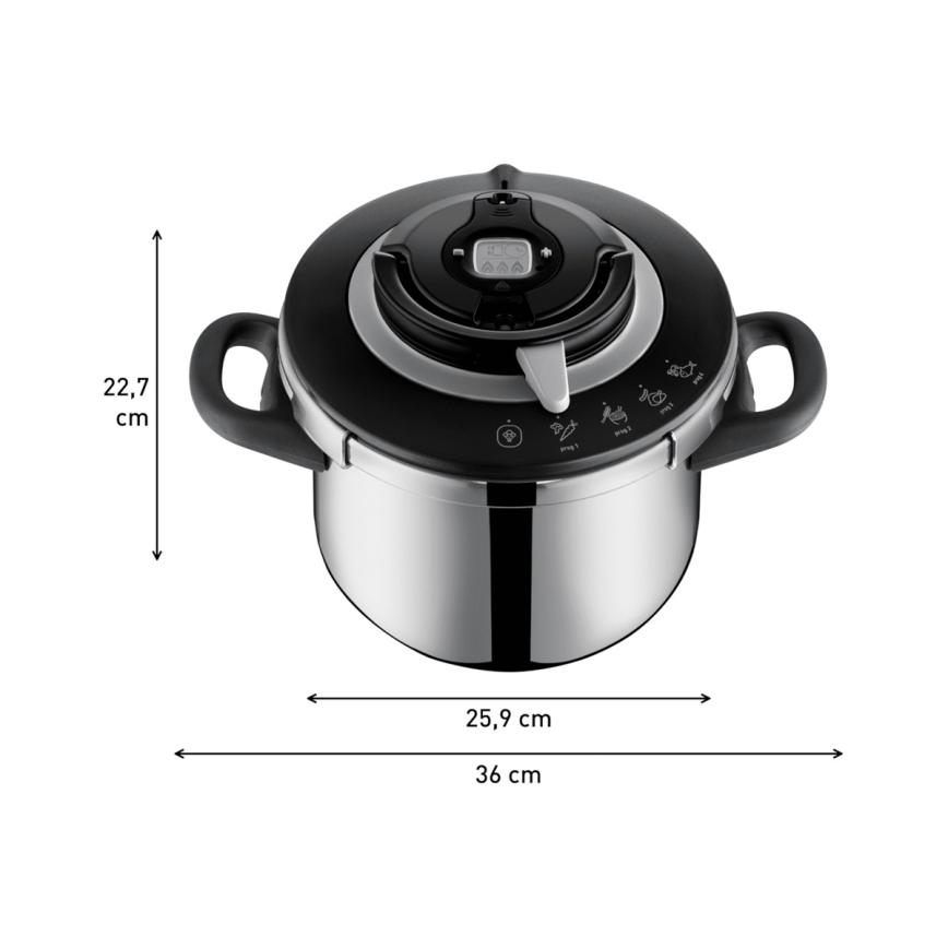 Tefal - Conjunto de panelas de pressão 4,5/6 l CLIPSO+ CHEF