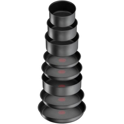 Tefal - Conjunto de panelas INGENIO DAILY CHEF ON, 20 peças, preto