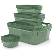 Tefal - Conjunto de recipientes para comida 4 pçs MASTER SEAL ECO verde