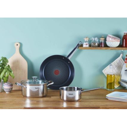 Tefal - Conjunto de utensílios de cozinha 10 pçs COOK EAT aço inoxidável