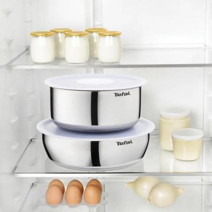 Tefal - Conjunto de utensílios de cozinha 10 unid. INGENIO EMOTION aço inoxidável