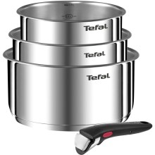 Tefal - Conjunto de utensílios de cozinha 4 pçs INGENIO EMOTION aço inoxidável