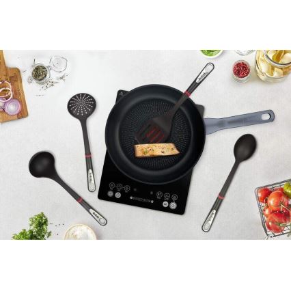 Tefal - Conjunto de utensílios de cozinha 4 pçs INGENIO preto