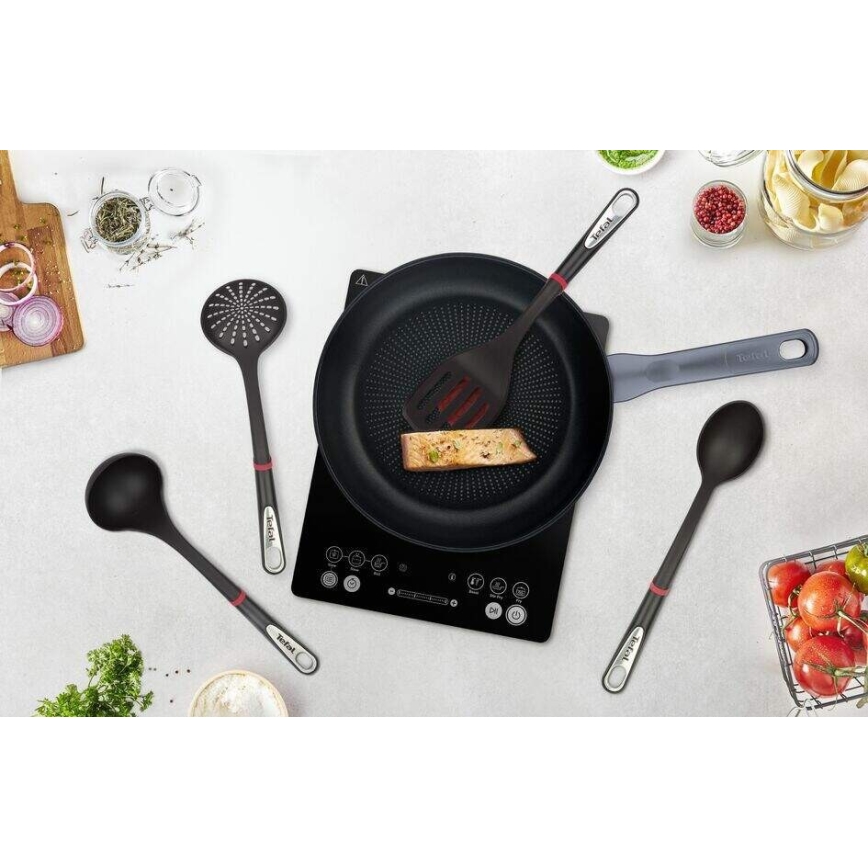 Tefal - Conjunto de utensílios de cozinha 4 pçs INGENIO preto
