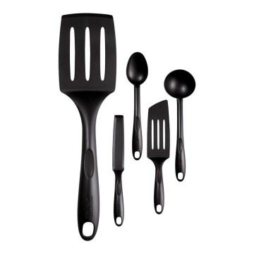 Tefal - Conjunto de utensílios de cozinha 5 pçs BIENVENUE preto